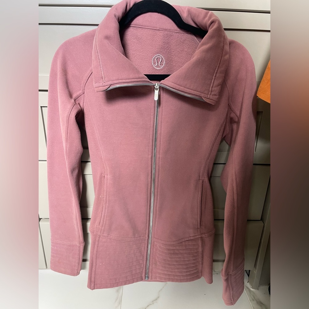 Lululemon full zip up jacket pink